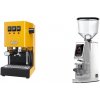 Gaggia New Classic E24, yellow + Eureka Atom W 75, chrome