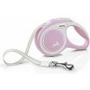Flexi New Comfort páska, ružová XS: dĺžka 3 m, do 12 kg