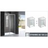 Aquatek DYNAMIC DYNAMICB2SAT12562P (Sprchové dvere s jednými zásuvnými dverami)