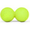 Hop-Sport Dvojitá masážna loptička 63mm - limetková