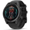 Garmin fenix® E – 47 mm, AMOLED, Slate grey steel / Černý silikonový řemínek, EU
