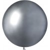Latexový balón chrómový 48cm - strieborný