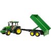 Bruder 2108 Traktor John Deere 5115M a valníčkem