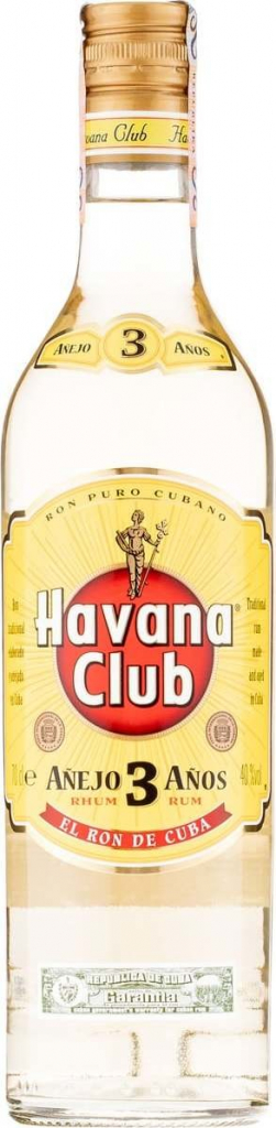Havana Club Añejo 3y 40% 0,7 l (čistá fľaša)