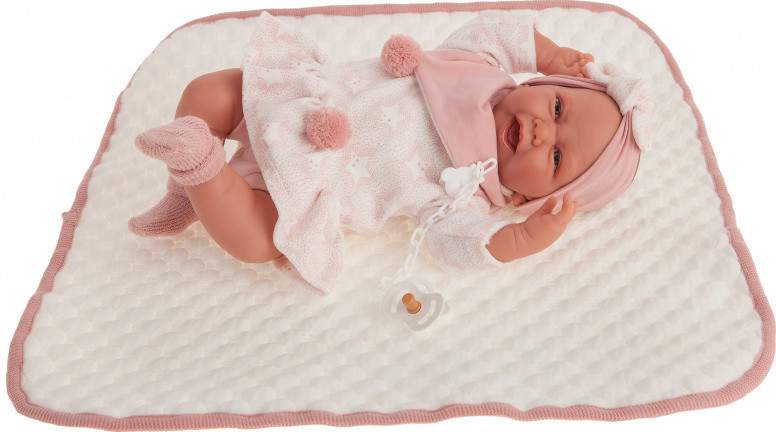Antonio Juan 3304 CARLA realistická bábätko s mäkkým látkovým telom 40 cm