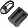USB nabíjačka s dvoma batériami PULUZ pre Insta360 X3