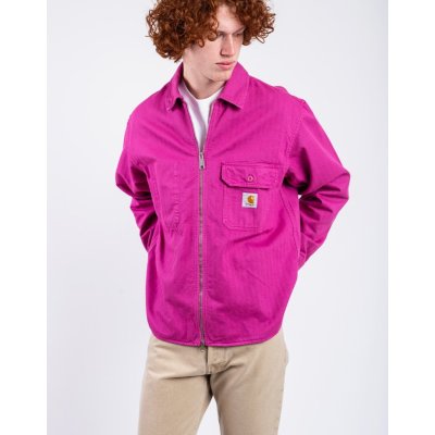 Carhartt WIP Rainer Shirt Jac Magenta garment dyed