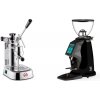 La Pavoni Professional Lusso + Rocket Espresso SPLUGA, black