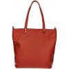 Kožená kabelka na rameno 165 červená MADE IN ITALY