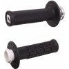 ODI Grips set Lock-on ODI MICRO-X V2 H36MXB Black/Silver Half-Waffle