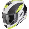 Moto přilba SCORPION EXO-TECH EVO TEAM bílo/fluo žlutá - Velikost M