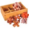 Alloy Puzzles Súprava 6 drevených hlavolamov