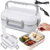 Obedár Lunchbox ohrievací 12V/220V 900ml biely