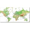 Foto obraz akrylové sklo Mapa sveta 100x50 cm