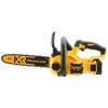 DCM565P1 DEWALT AKU 18VOLT ŘETĚZOVÁ PILA. 30CM LIŠTA OREGON, 1X 5,0Ah BATERIE XR LI-ION, NABÍJEČKA, ULOŽENO V KART. KRABICI