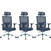 3PACK Ergonomická kancelárska stolička VICTORY ERGO, čierna (3 ks)