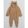 GAP Baby plyšový overal Hnedá 6-12M Hnedá Hnedá
