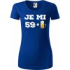 Je mi 60 pivo - Dámske tričko z organickej bavlny Origin (GOTS) - M ( Kráľovská modrá )