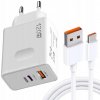 Nabíjačka 120W USB QC3.0 PD rýchle nabíjanie do telefónu a smartfónu