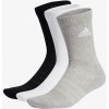 adidas ponožky Cushioned Crew Socks 3 Pairs Grey/White/Black