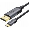 KÁBEL 180CM ADAPTÉR PREVODNÍK USB-C TYPE-C DISPLAYPORT 8K 60HZ