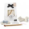 STITCH&STORY SET ČELENKY A TOPÁNOČIEK - SADA NA PLETENIE Varianta: Dove Grey