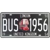 Retro tabuľa London Bus 30x15cm (Retro dekorácia do izby na stenu - materiál kov)