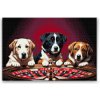 Vymalujsisam.sk Diamantovanie podľa čísiel - Psia ruleta Veľkosť: 40x60cm, Rám: Na kartónovej doske, Diamanty: Hranaté
