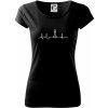 EKG Šachové figúrky - Strelec - Pure dámske tričko - XL ( Čierna )