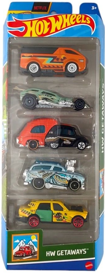 Hw Hot Wheels Getaways 5ks angličáky HTV46