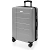 AVANCEA Škrupinový cestovný kufor DE2934 strieborný M 66x44x29 cm
