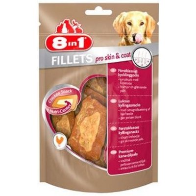 Pochoutka 8in1 Fillets pro skin&coat S 80g