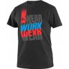 Canis CXS Workwear tričko čierno-modro-červené