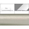 Prechodové lišty A72 - SAMOLEPIACE šírka 10 x výška 0,62 x dĺžka 100 cm - inox