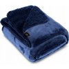 Prikrývka Eurofirany z mikrovlákna 150 cm x 200 cm modrá