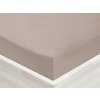 Jersey napínacie prestieradlo JR-027 Sivohnedé 160 x 200 - výška 20 cm