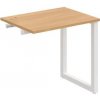 Hobis Pracovný stôl UNI O, k pozdĺ. reťazeniu, 80x75,5x60 cm, dub/biela
