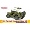 DRAGON Model Kit military 750521:4-Ton 4x4 Truck w/M2 .50-cal Machine Gun 34-75052 1:6