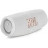 JBL Charge 5 biela / Bluetooth reproduktor / výdrž 20 hodín / IPX7 / Bluetooth / 7500 mAh (JBLCHARGE5WHT)