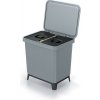 Keden Kôš odpadkový SYSTEMA svetlo šedý 2x10l