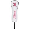 Titleist headcover Leather Pink Out Hybrid bílo růžový