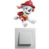 PIPPER. Samolepka nad vypínač „PAW Patrol - Marshall
