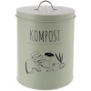 Greenish Plechová nádoba na kompost s filtrom, kompostér na bio odpad, mätový