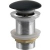| Sapho - Odtoková vpusť do umývadla Click-Clack BLOK, priemer 6,7 cm, marquin/matná čierna | 2401-931