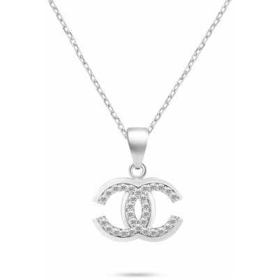Brilio Silver Luxusný strieborný náhrdelník so zirkónmi NCL149W