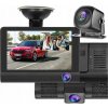 AUTOKAMERA VIDEOSNÍMAČ DOTYKOVÝ HD 3 KAMERY ZÁZNAM JAZDY