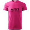 Evolúcia Basketball - Klasické pánske tričko vyššej gramáže - 3XL ( Purpurová )