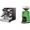 Rocket Espresso Appartamento TCA, black/copper + Eureka Atom 60, kawasaki green