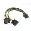 AKASA - 4-pin Molex na 6+2-pin PCIe adaptér AK-CBPW20-15