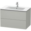 Duravit L-Cube skrinka 82x48.1x55 cm závesná kúpeľňová skrinka pod umývadlo sivá LC624100707